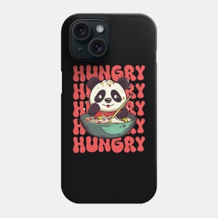 Hungry Cute Panda Kawaii Phone Case