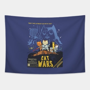 CAT WARS Tapestry