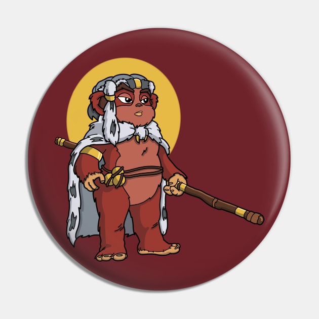 Fuzzy Warrior Pin by NikInked