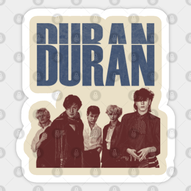 Duran Duran Vintage Retro Halftone Style Sticker