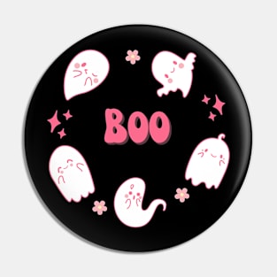 Funny Adorable Pink Boo Pin