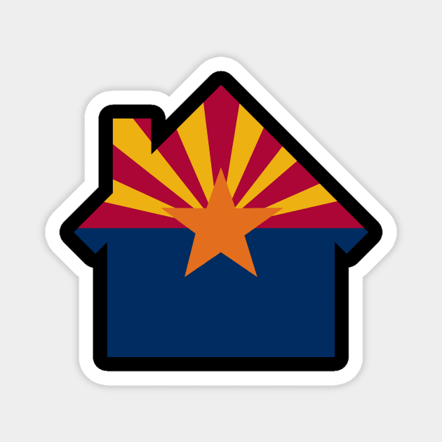 ARIZONA HOME Magnet by LeapDaze