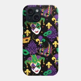 Mardi Gras Masks Pattern Phone Case