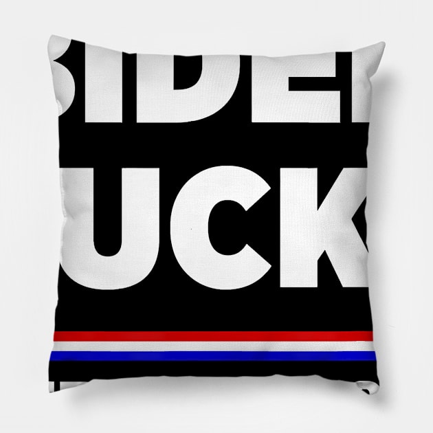 Biden Sucks Trump 2020 T-Shirt Pillow by Danielss