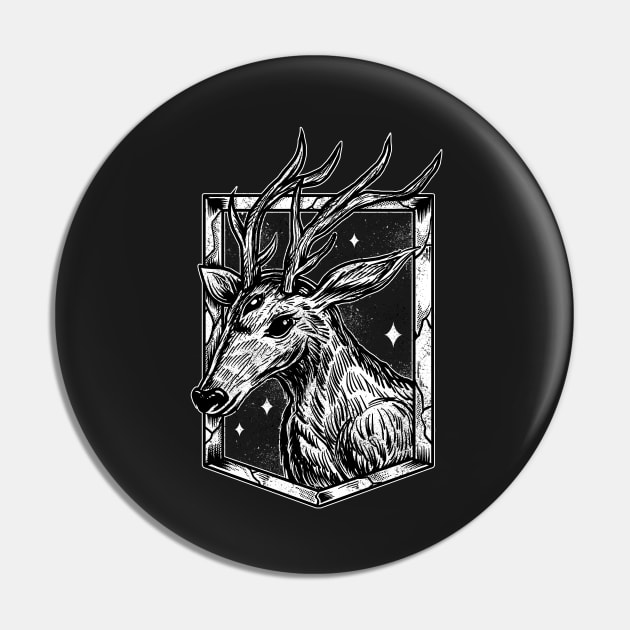 The deer Pin by Luckyart11