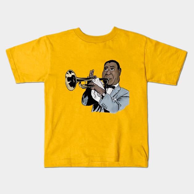 ajgoal Louis Armstrong Kids T-Shirt