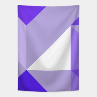 Purple Geometric Color Block Pattern Tapestry