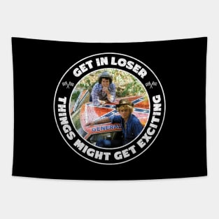 Dukes of Hazzard - Get in Loser - Distressed Tapestry