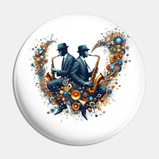 Jazz Saxophone Player Pin