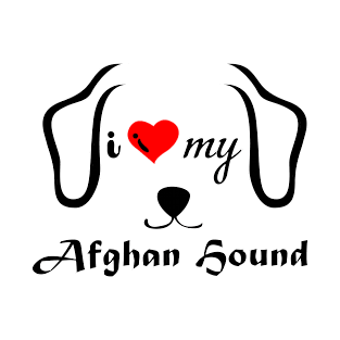 I love my Afghan Sound Dog T-Shirt