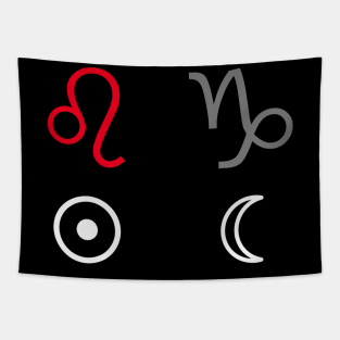 Leo Sun Capricorn Moon Zodiac Sign Tapestry