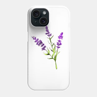 Beautiful Lavender flower Lavender lover botanist wildflower Phone Case