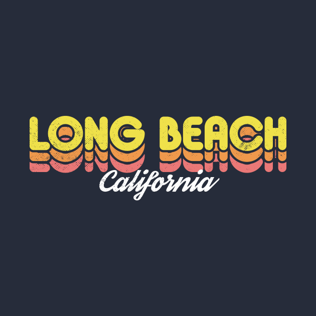 Retro Long Beach California by rojakdesigns