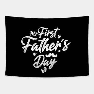 My First Father's Day 2021 Happy Father's Day 2021 Gift Celebration And Birthday For Dad And Grandpa Tapestry