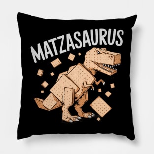 Matza Dinosaur Matzasaurus Funny Dino Passover Seder Pillow