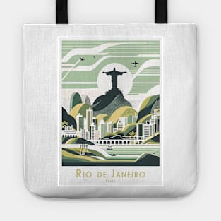 Vintage Rio de Janeiro Travel Poster Tote