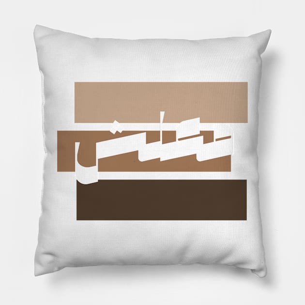 It Is Okay In Arabic Calligraphy Pillow by omardakhane