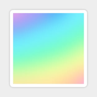 Diagonal Pastel Rainbow Gradient Magnet