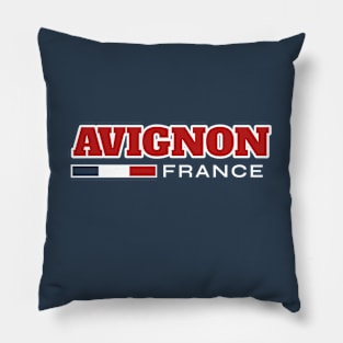 Avignon France Retro Pillow