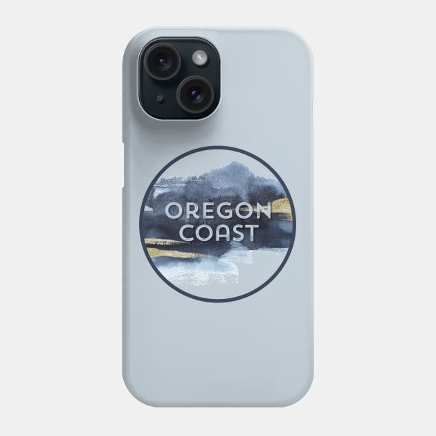 Oregon Coast Pacific NW Vacation Souvenir Watercolor Phone Case by Pine Hill Goods