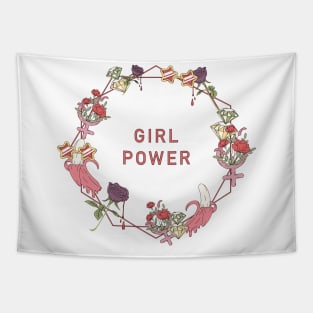 girl power everything - girl struggle - girl power - super girl Tapestry