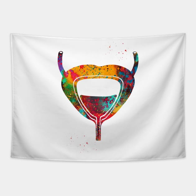 Bladder urinary system Tapestry by erzebeth