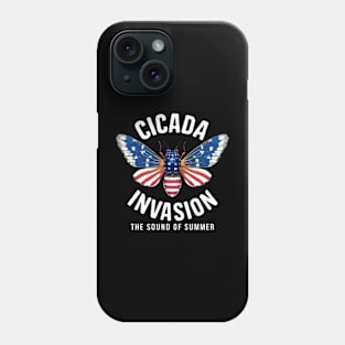 Cicada Invasion The Sound of Summer Funny Cicadas Shirt Phone Case