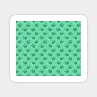 Aqua Green Turtle Pattern Magnet