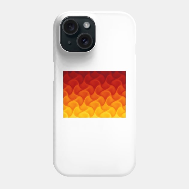 Abstract Flame Fractal Phone Case by pinkal