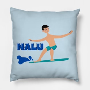 nalu (wave) surfer. ʻōlelo hawaiʻi. hawaiian language. ʻōlelo noʻeau. hawaii sayings Pillow