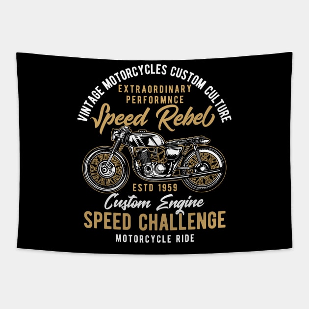 Vintage Motorcycles Tapestry by animericans