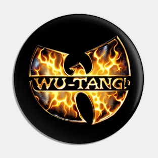 Distressed Burnt Wu-Tang Pin