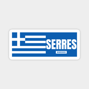 Serres City with Greek Flag Magnet