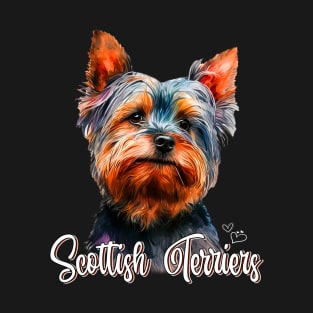 Whisker Wonderland Trendy Tee Showcasing the Beauty of Yorkies T-Shirt