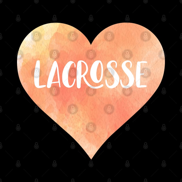 Lacrosse love heart. Perfect present for mother dad friend him or her by SerenityByAlex