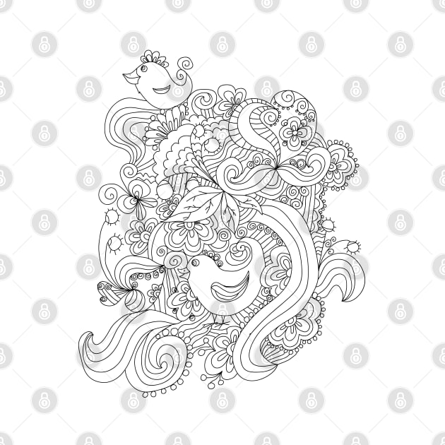 ornamental pattern. colouring by lisenok