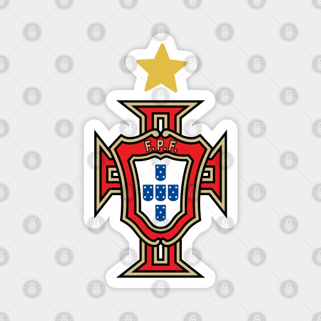 Portugal Football Team With One Star Magnet by NAYAZstore