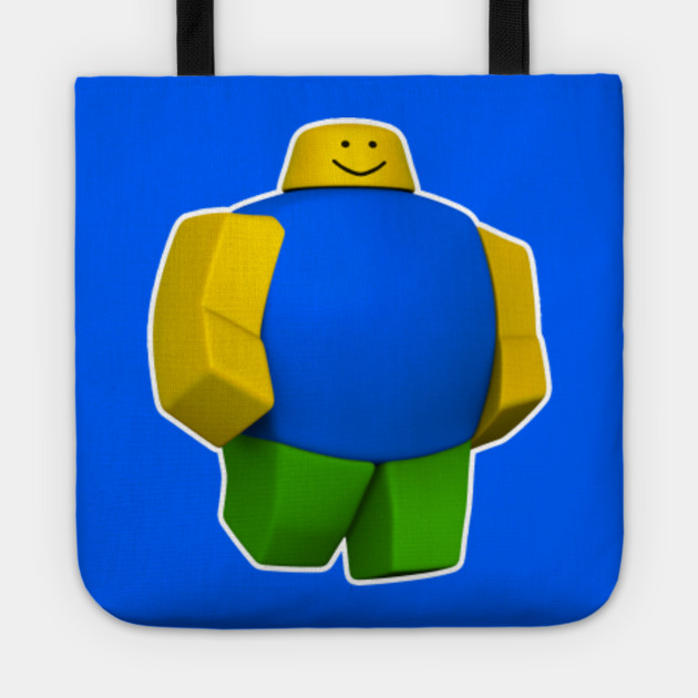 Noob Heavy Roblox Noob Tote Teepublic - noob punching bag roblox