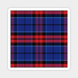 Scottish tartan, black, blue and red Magnet
