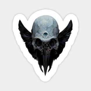 CROW SKULL Magnet