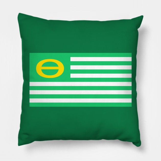 Ecology Flag Pillow by Pop Fan Shop