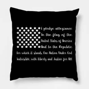 Pledge Of Allegiance United States Flag - US Flag USA Pillow