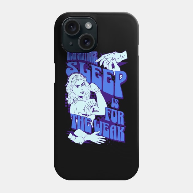 Sleep is for the weak Phone Case by Emmi Fox Designs