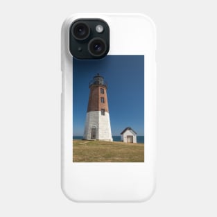 Point Judith Lighthouse Blue Sky Phone Case