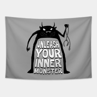 Cute Monsters Ego Boost Inner Monster In You Quotes Sayings To Live By Tapestry