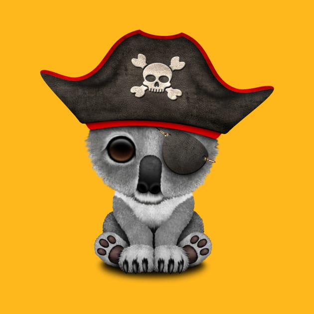 Cute Baby Koala Pirate by jeffbartels