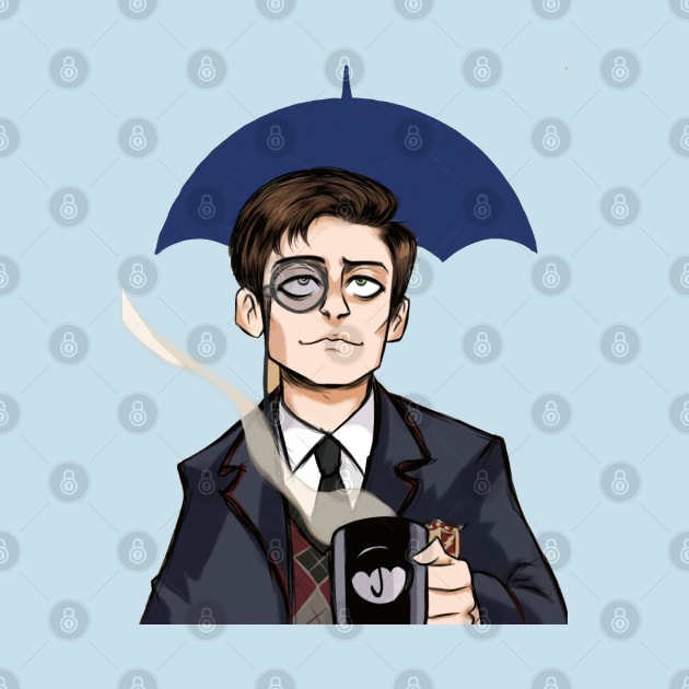 umbrella academy characters cartoon by gochiii