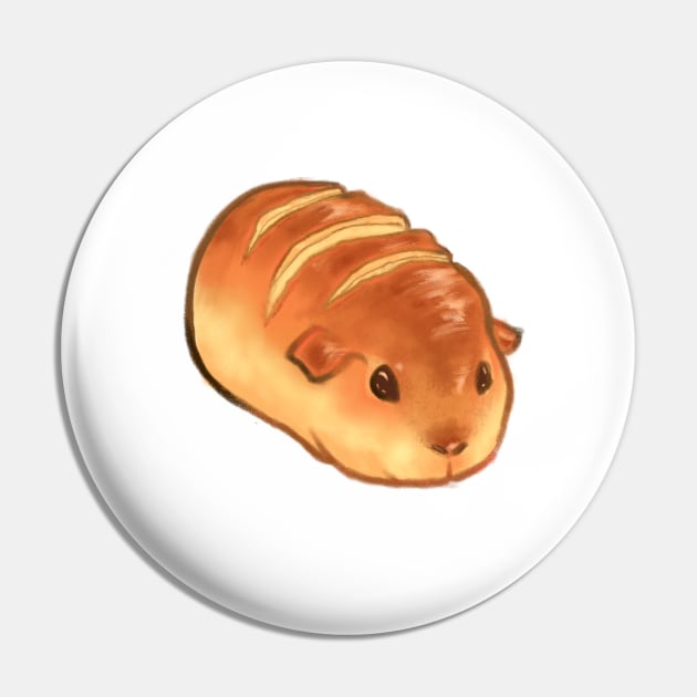 Guinea Pig Loaf - guinea pig cute bread design baguette Pin by sheehanstudios