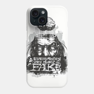 Everything You Know as Fake T-Shirt  Black Phone Case