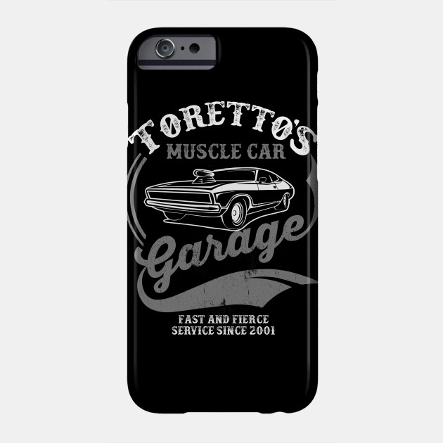 Toretto S Muscle Car Garage Torettos Garage Phone Case Teepublic
